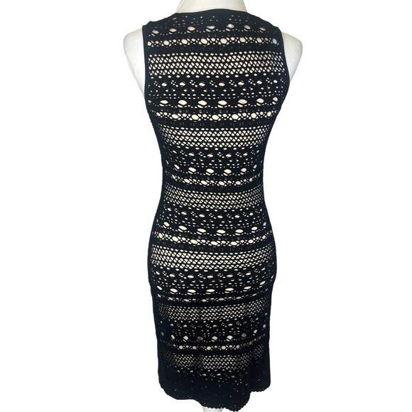 Joseph Ribkoff Dress Tank Body Con Black Knit Size 4 Ladies - Picture 2 of 8